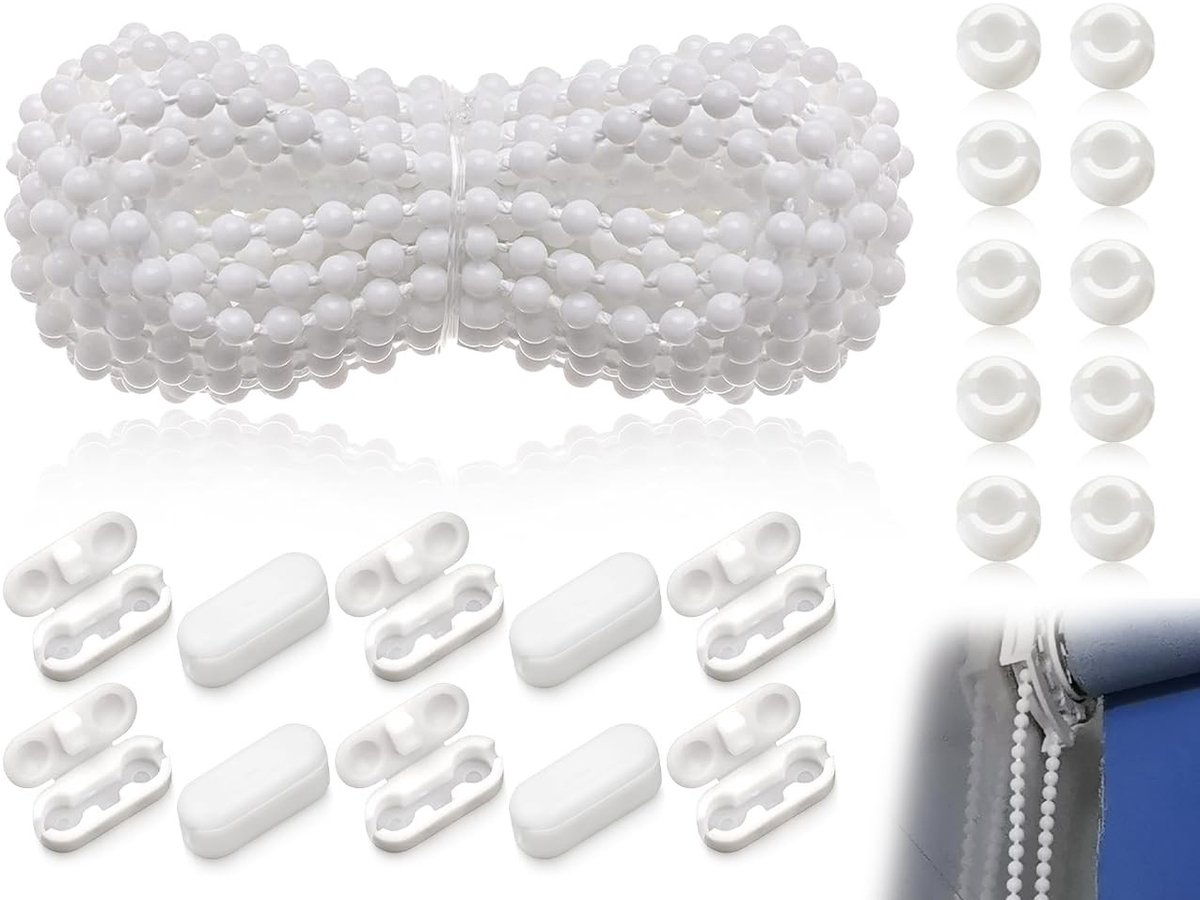 Solidchoice - Rolluikketting met 10 Connectoren en Bevestigingselementen 10m