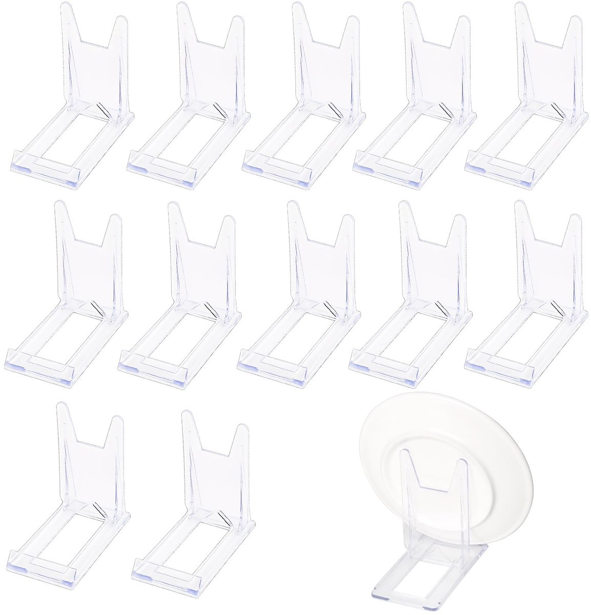 Solidchoice - 13-delige Acryl Stand - Transparante Platenhouder voor Foto's en Decoraties