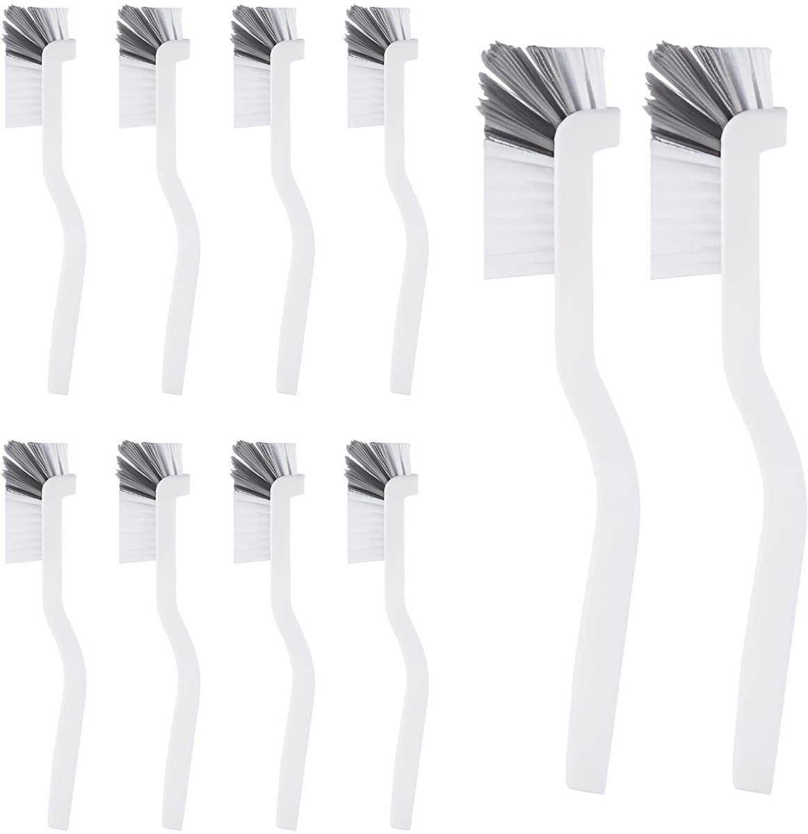 Solidchoice - Set van 10 Gebogen Reinigingsborstels voor Diverse Toepassingen
