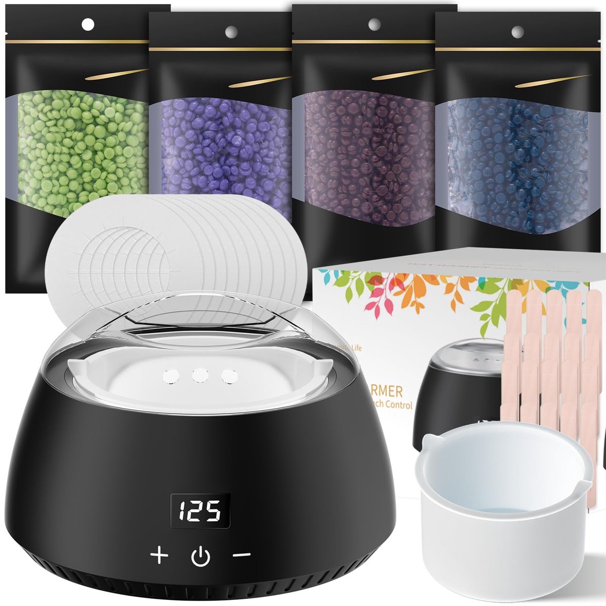 Solidchoice - Waxverwarmer Set met LCD-Display en Waxing Kit
