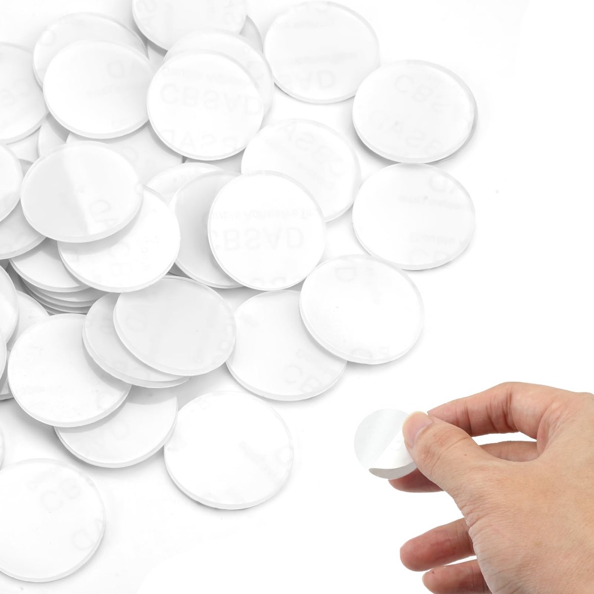 Solidchoice - Set van 50 Zelfklevende Rubber Pads voor Glasplaten