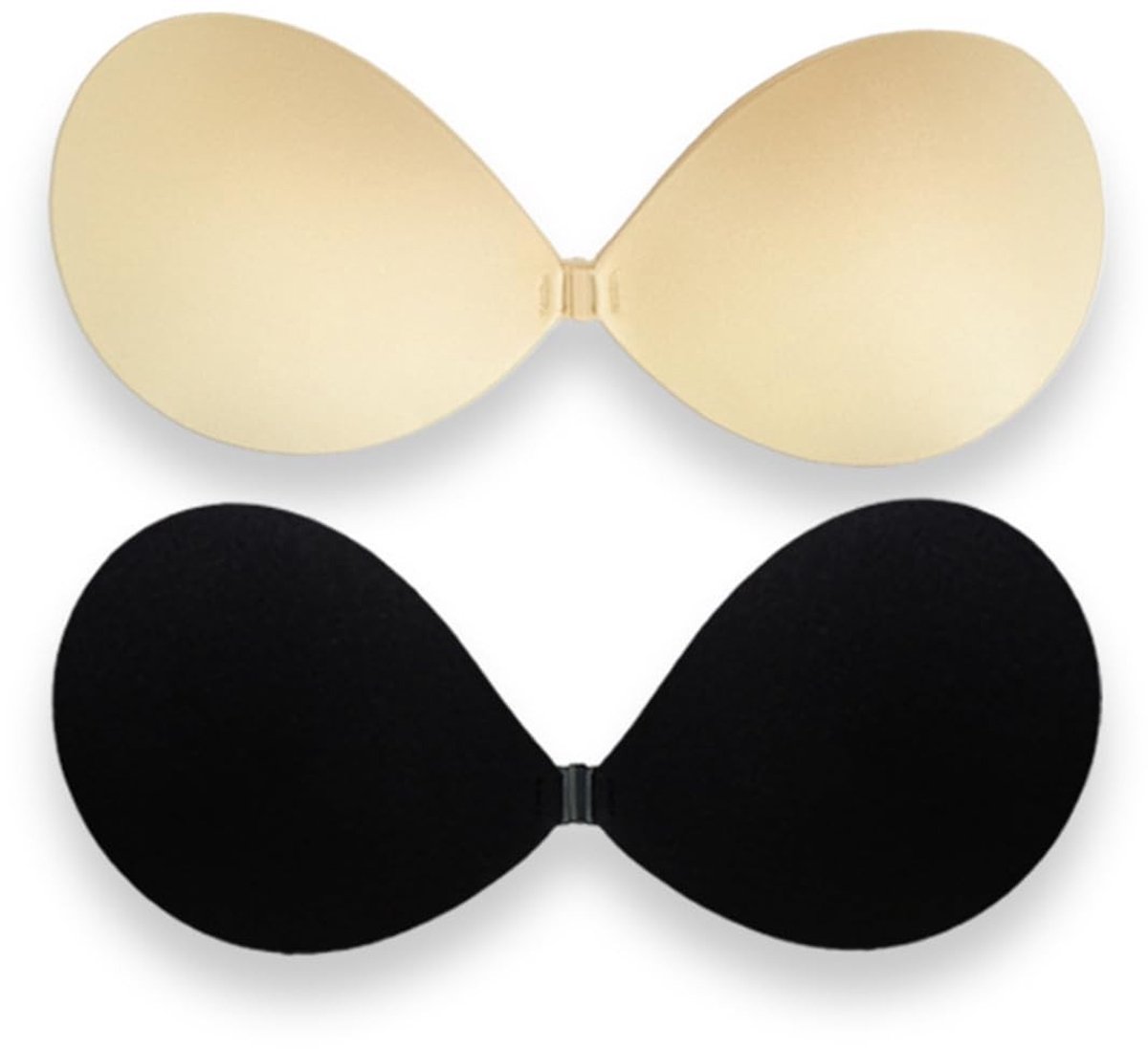 Solidchoice - 2 Pairs Strapless Push Up Bra - Volledige Dekking en Ademend voor Feestjurken