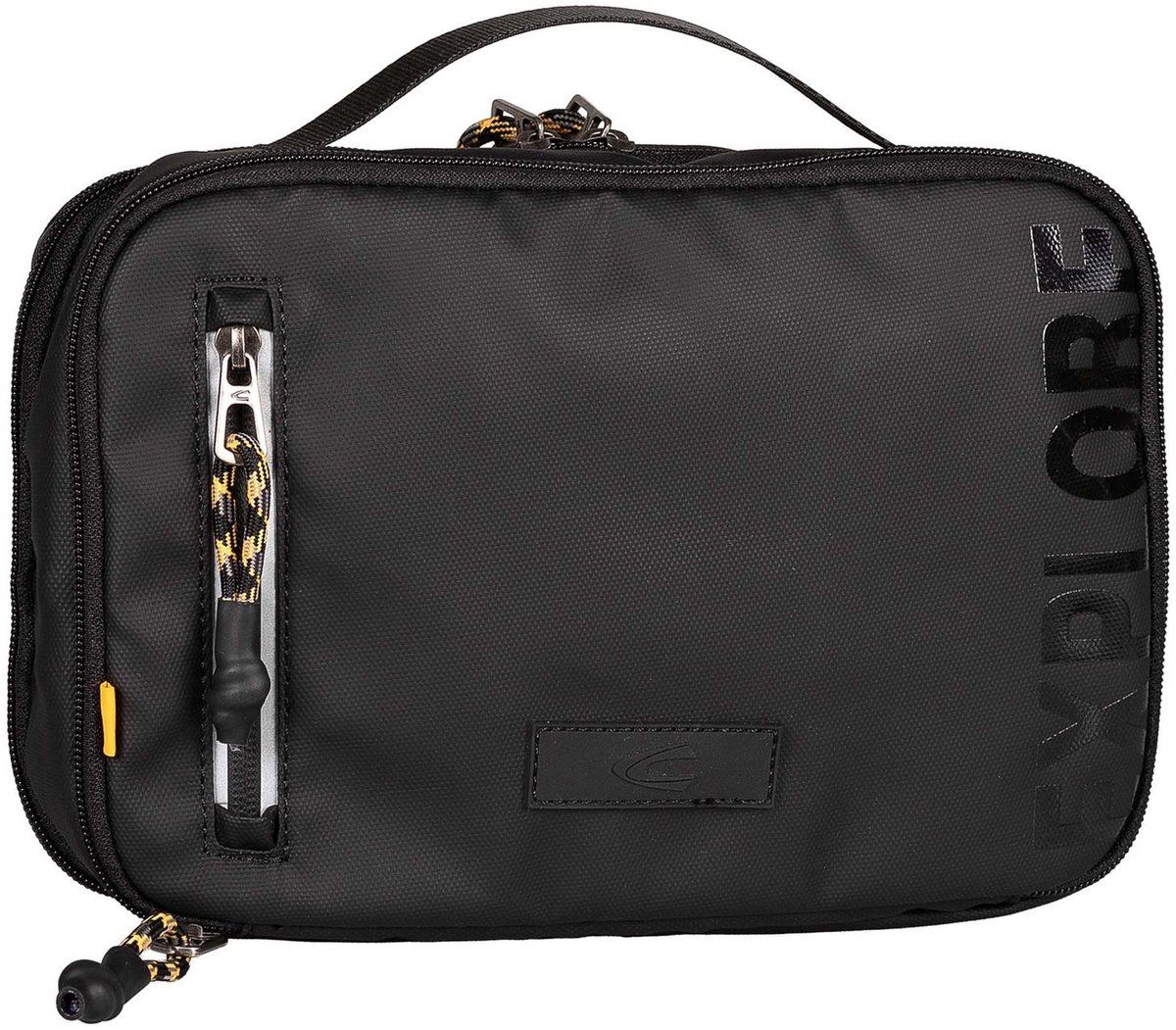 camel active toilettas Explore Wash Bag Black zwart