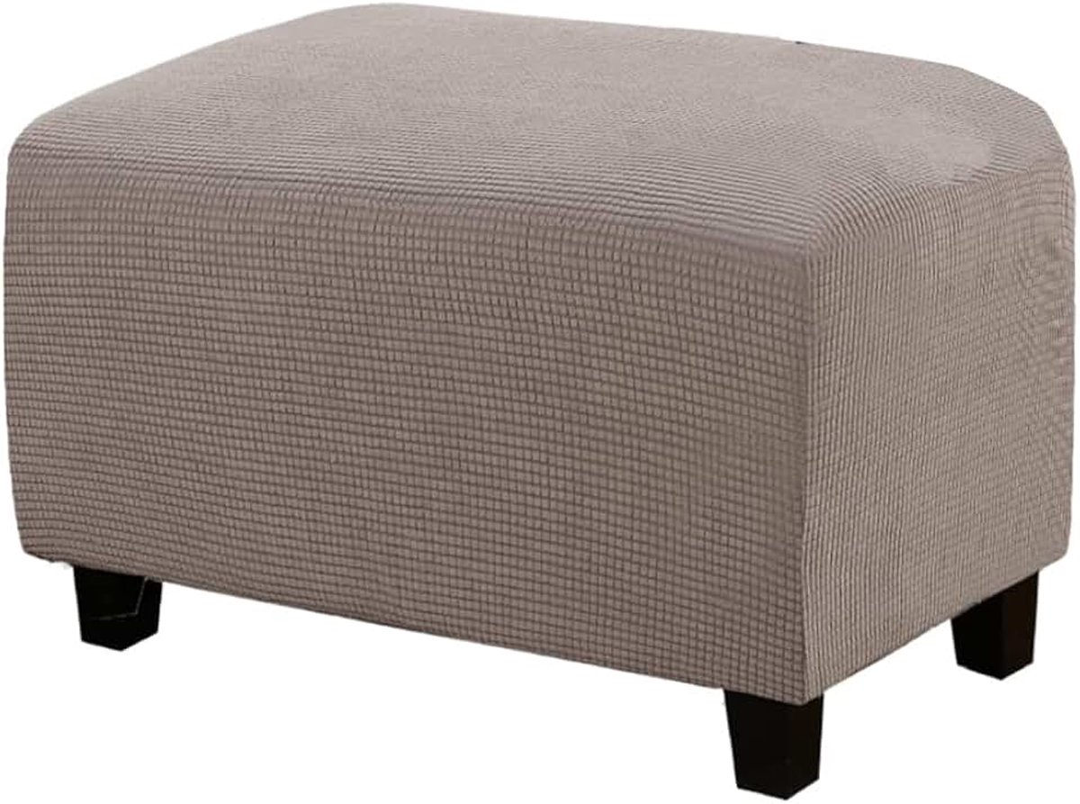 Bezug Rechteckige Pouf copertura Hocker Abdeckung Rechteckige Pouf Afdekking Hockerbezug Ottomane Beschermhoes Lichtbruin