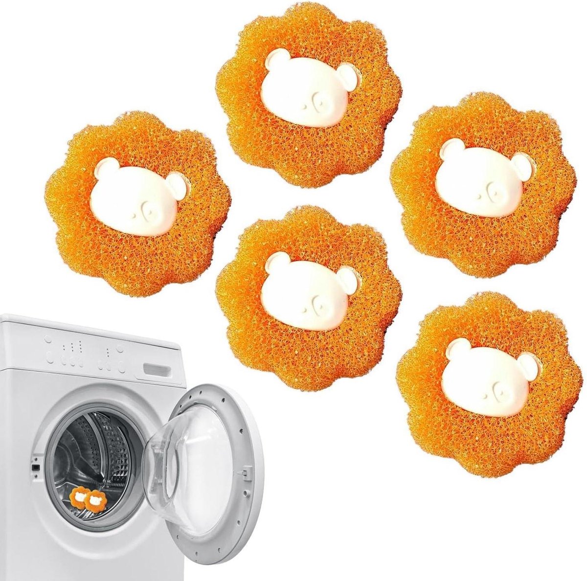 Droger Pluisballen - Wasmachine Haarvanger - Kleding Reinigen - Herbruikbaar Ontwerp - 5 stuks - Niet gespecificeerd