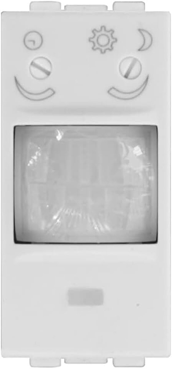 1 module voor lampen, PIR inbouwlamp, compatibel met BTicino Living, wit