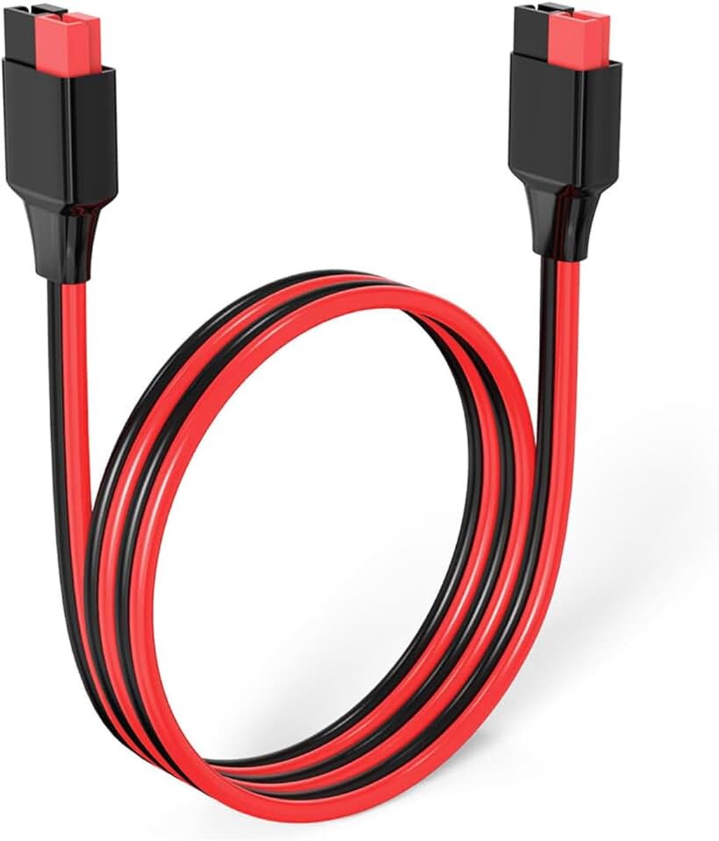 Anderson Verlengkabel, 10AWG Zonne-Verlengkabel Anderson Stekker voor Draagbare Energiecentrale Zonnegenerator Zonnepaneel(60cm)