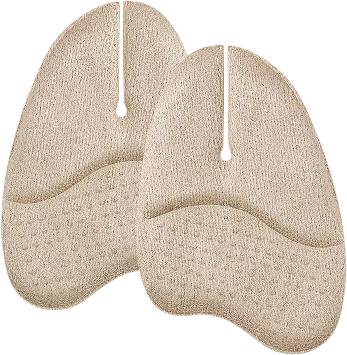 Siliconen Voorvoet Pads voor Slippers and Flip-Flops – Antislip Gel Voetkussens, Voorvoet Inlegzolen, Voetkussen, Gel Pads voor Hielspoor, Voetverzorging, Comfort en Pijnverlichting - Beige