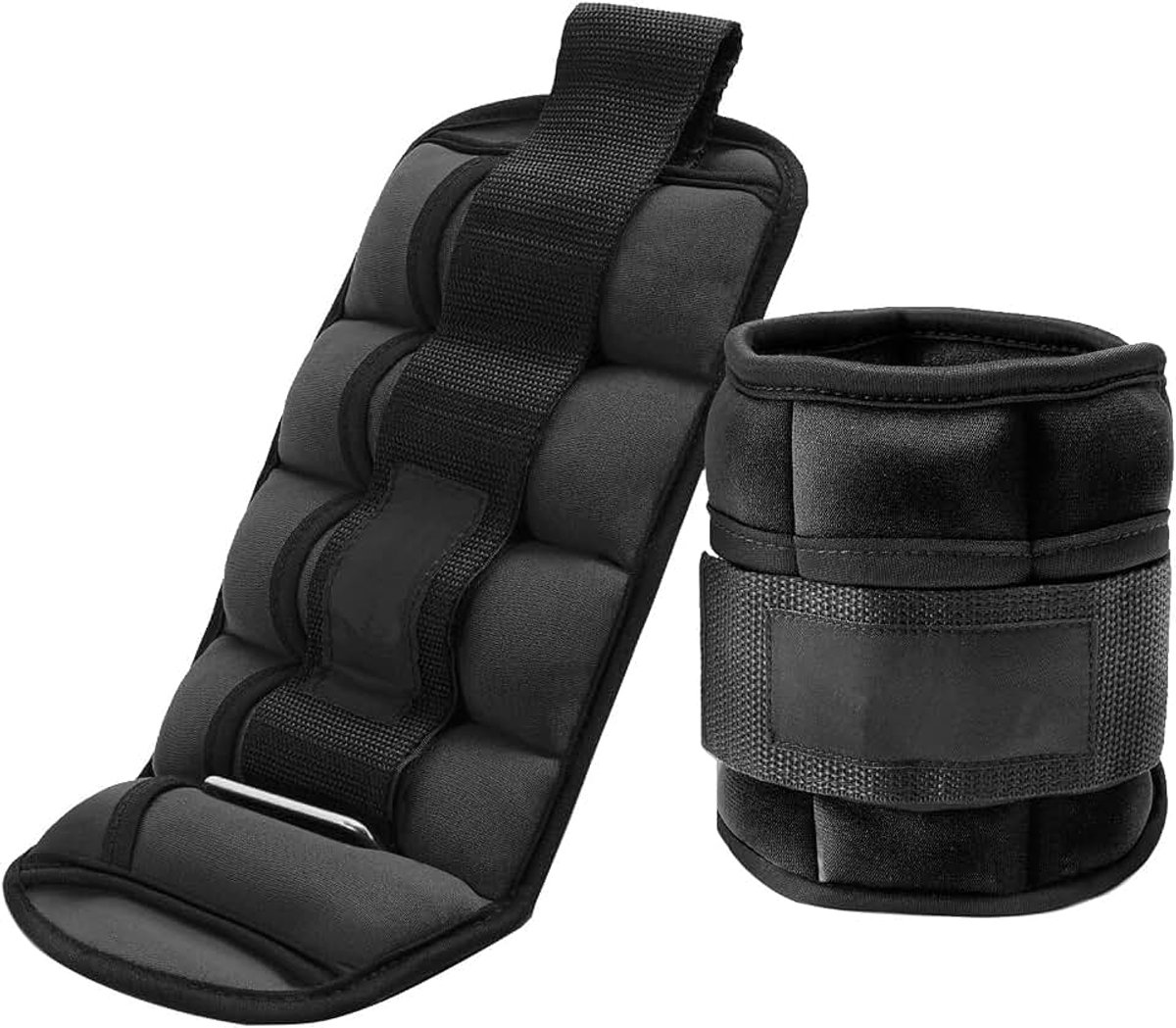 Enkelgewichten, 1 paar verstelbare beengewichtbanden voor vrouwen en mannen, gewogen enkelbanden voor fitness, wandelen, joggen, lopen (2,5 kg x 2)