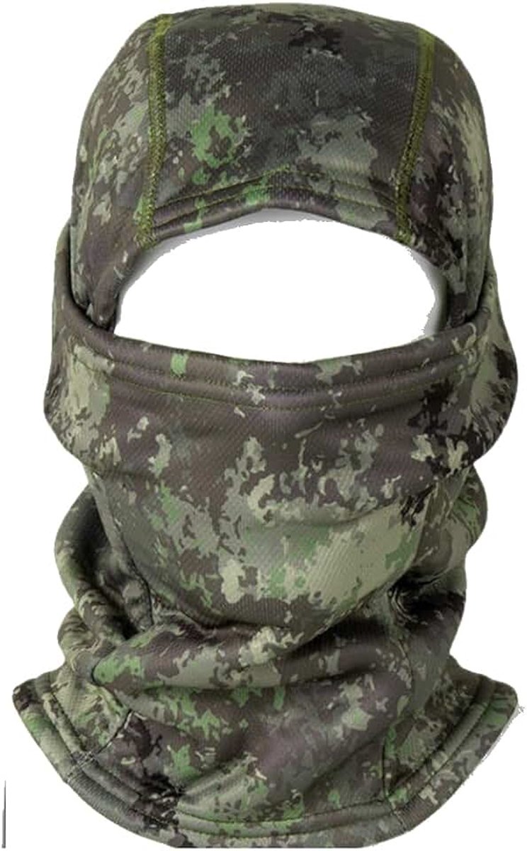 Camouflage bivakmuts, camouflage, gezichtsmasker, uv-bescherming, stormmasker, ademend, warm, volgelaatsmasker, winddicht skimasker voor motorfiets, fiets, jacht, skiën