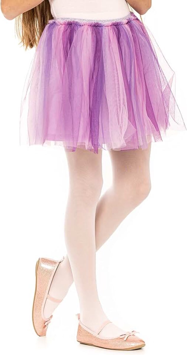 Balletmaillot voor meisjes, schoolmaillot voor kinderen, voor meisjes, sterke voet, zachte balletmaillot, geschikt voor schooluniform, dansen en sport, 50 denier, met microvezel, 3-12 jaar