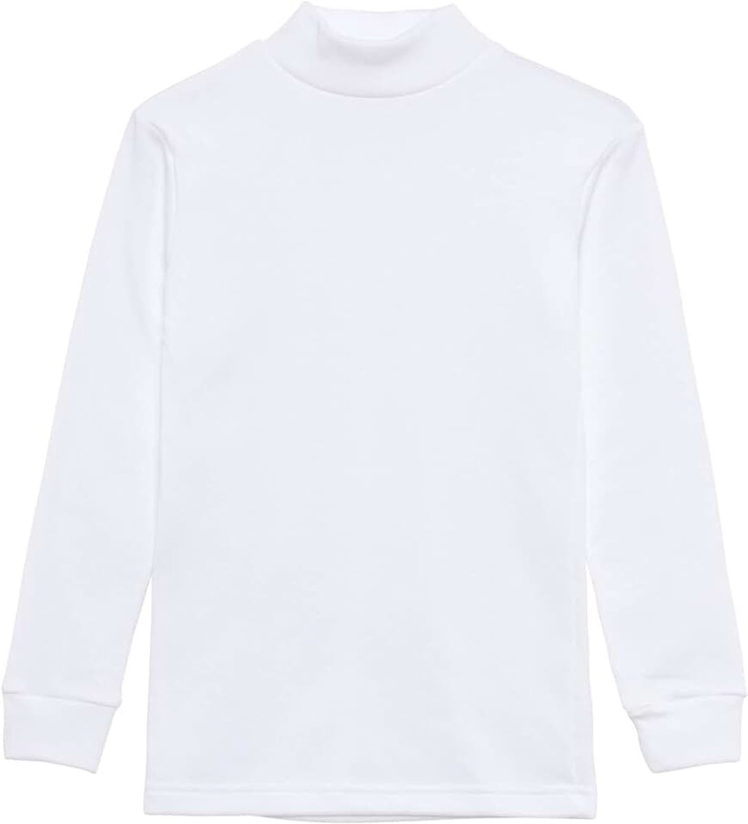 Thermisch T-shirt voor Kinderen – Zacht, Ademend, Halve Hoge Kraag, Lange Mouwen, Effen Kleur