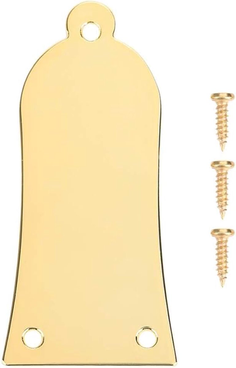 Truss Rod Cover, vergoldete Metall Truss Rod Abdeckung mit Schrauben, Gitarrenzubehör für Musiker, Gitarristen, Sammler und Profi-Wartung