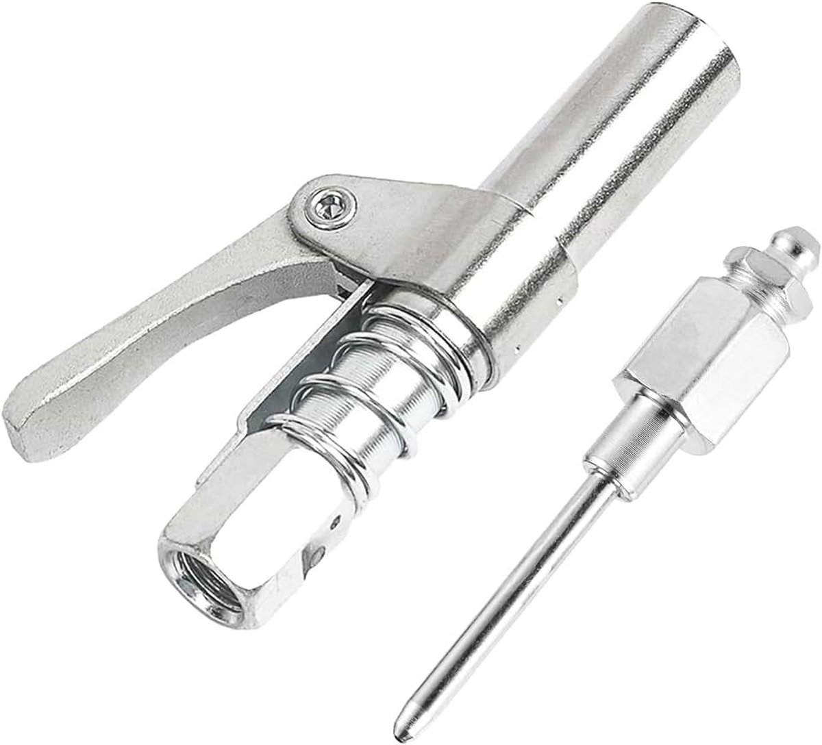 Vetspuitkoppeling en naalddispenserset, vetsmeernippels compatibel met alle vetspuiten met 1/8" NPT schroefdraad