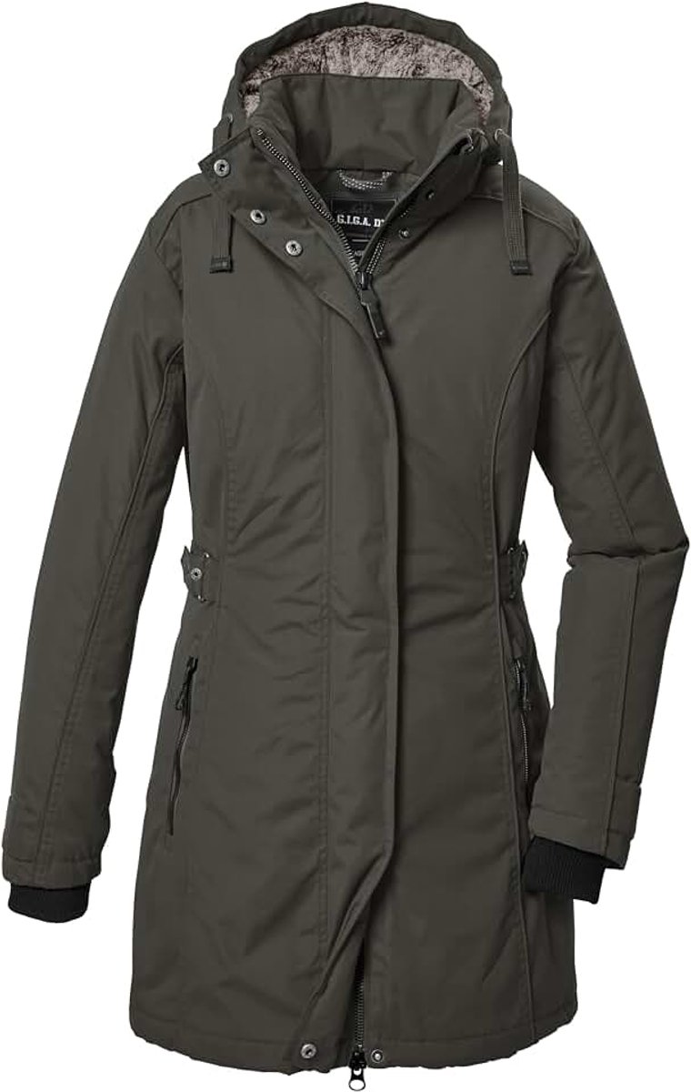 DX Gw 70 Wmn Prk dames Functionele waterdichte parka met afritsbare capuchon