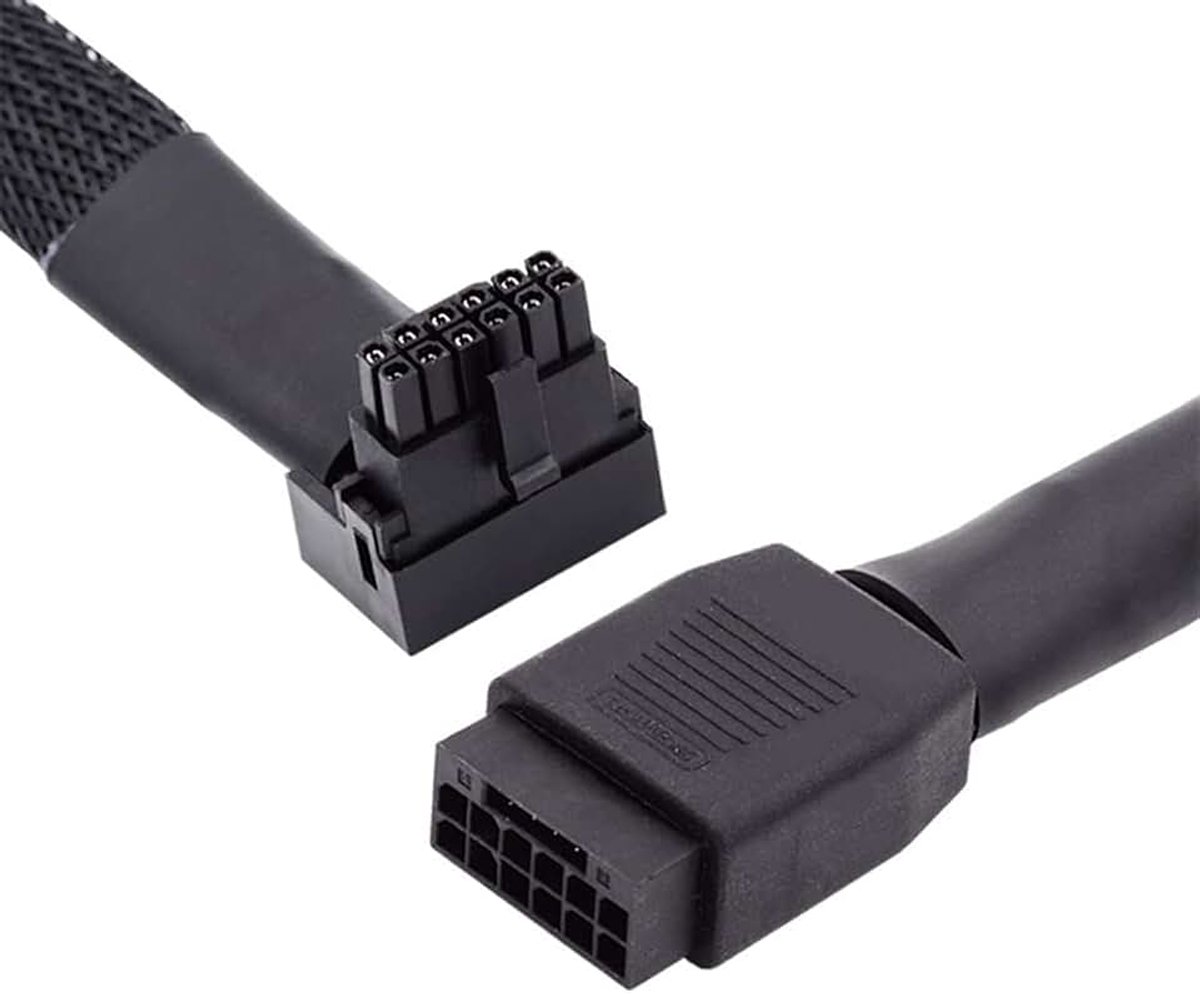 12VHPWR ATX3.0 PCI-E 5.0 Power Modular Cable Connector voor vrouwelijke extensie naar beneden.