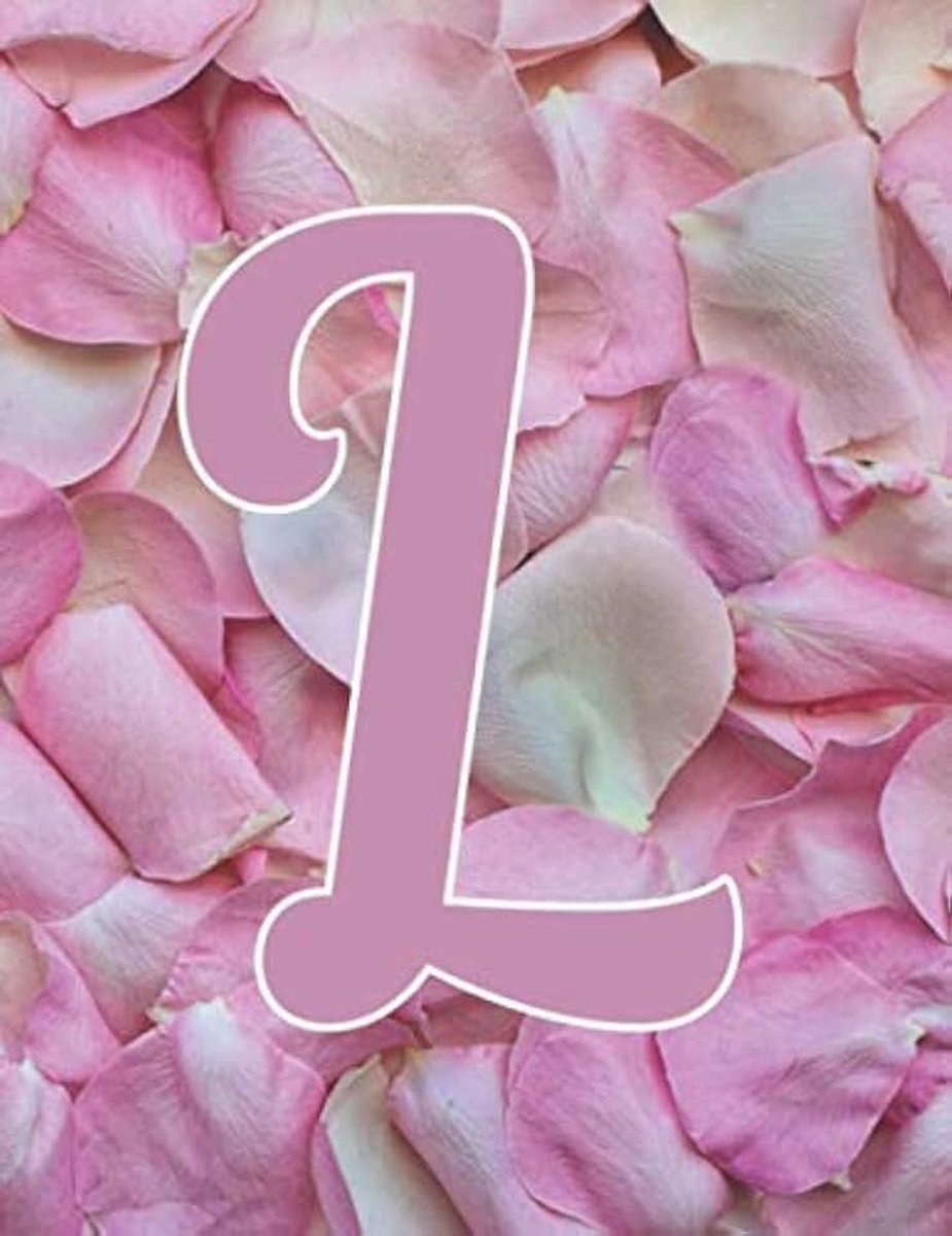 Pink Floral L Monogram Initial letter L Notebooks Journals gifts for kids, Girls and Women who like flowers, Writing & Note Taking - 120 pages of ... Book, Composition notebook, Journal or Diary