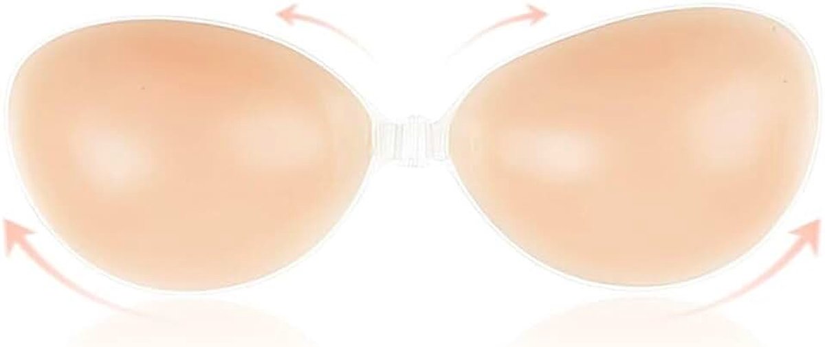 Push-up-beha, strapless beha, zelfklevende beha, zelfklevend, herbruikbaar, sticky bra, siliconen tepelafdekking voor feestjes en bruiloften
