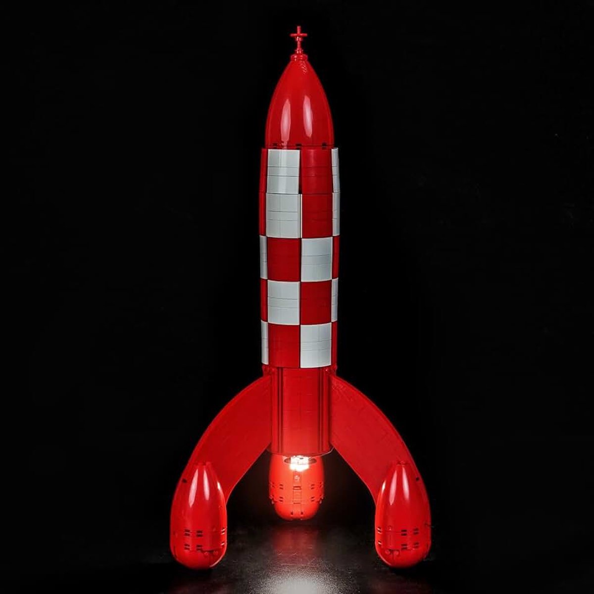 Compatibel met Lego 21367 Moon Rocket (geen model), decoratieve verlichtingsset compatibel met Lego Moon Rocket bouwstenen model
