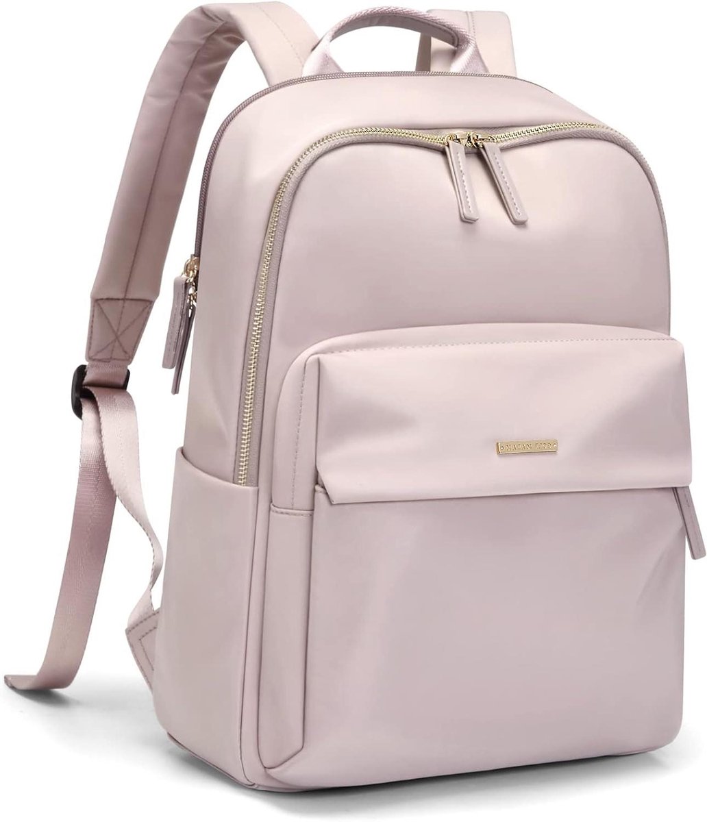 Laptoprugzak Dames - Computer tas - Werk en Reizen - Waterbestendig Nylon - Tot 16 inch - Zwart