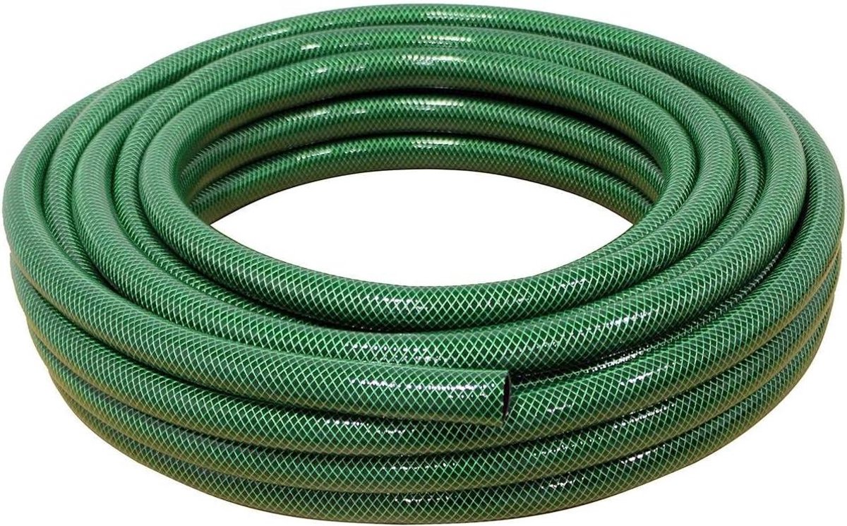 Tuinslang - Waterleiding - Tuin Besproeien - 3 Lagen Versterkt - 50 Meter - Groen