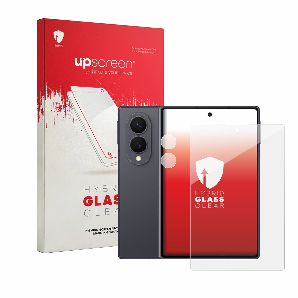 upscreen - Screenprotector voor Samsung Galaxy Z Fold 8 (Voor+Camera) - Folie Beschermfolie Beschermglas transparant