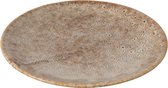 J-Line bord - porselein - taupe - 4 stuks