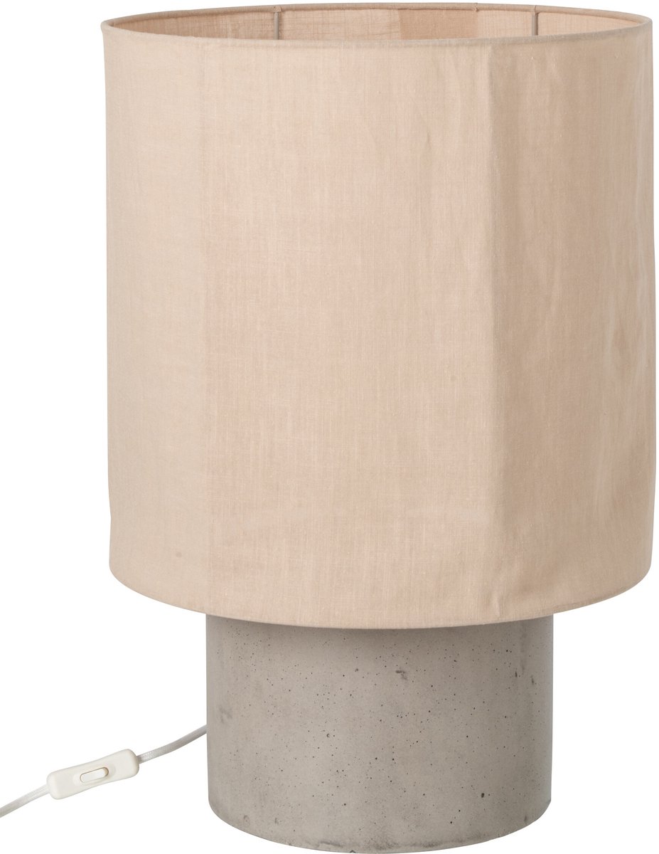 J-Line Tafellamp - cement - beige - large