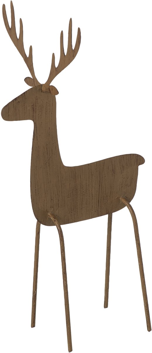 J-Line Rendier - ijzer - bruin - large