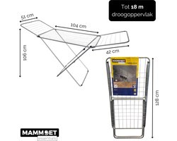 Mammoet Droogrek Flint met Vleugels – 18 m Drooglengte – Inklapbaar – Zwart