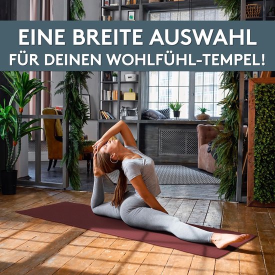 Yogamat 180 x 60 cm - 4 mm dik, antislip, inclusief draagriem van Yogamat — afbeelding 5