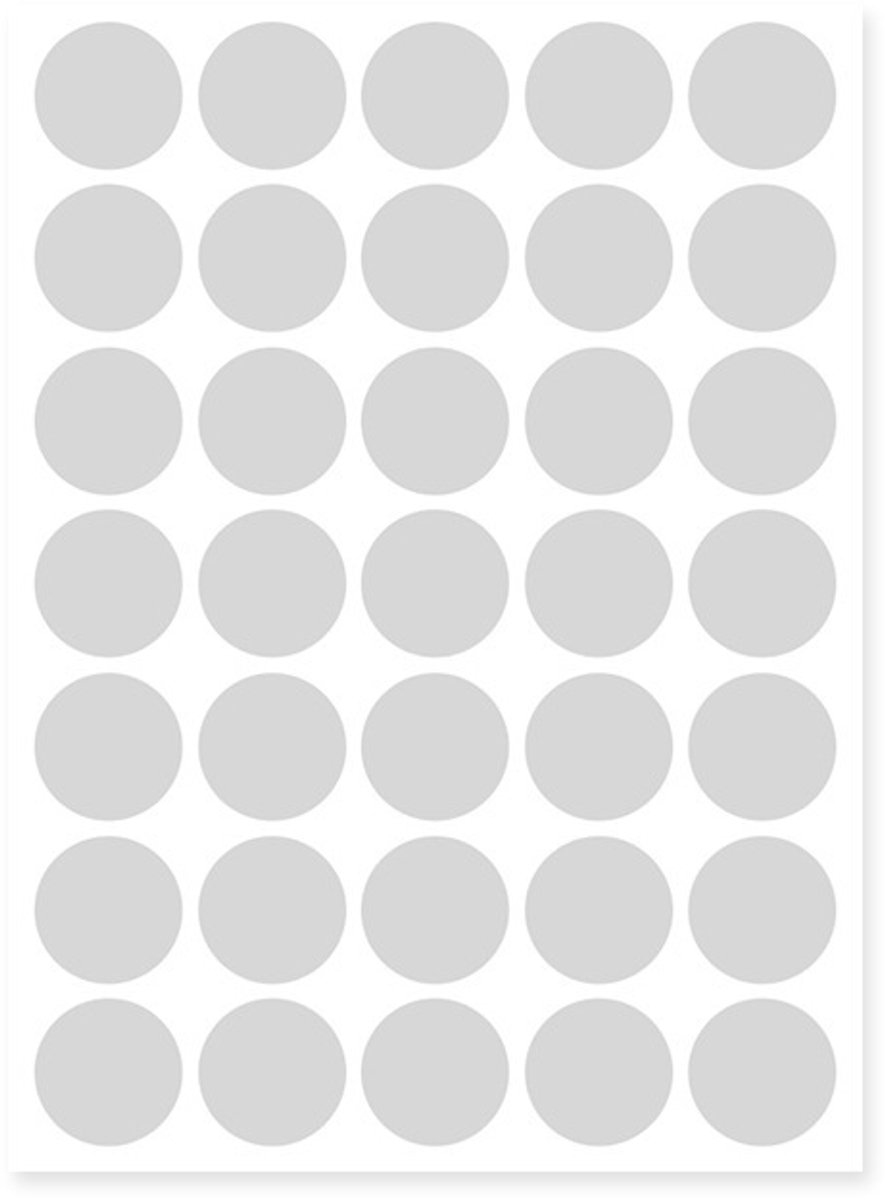 20 vellen rond zelfklevend papier van 10 mm – 10 kleuren, 4008 stippen | Zelfklevende stiften,grijs,25MM