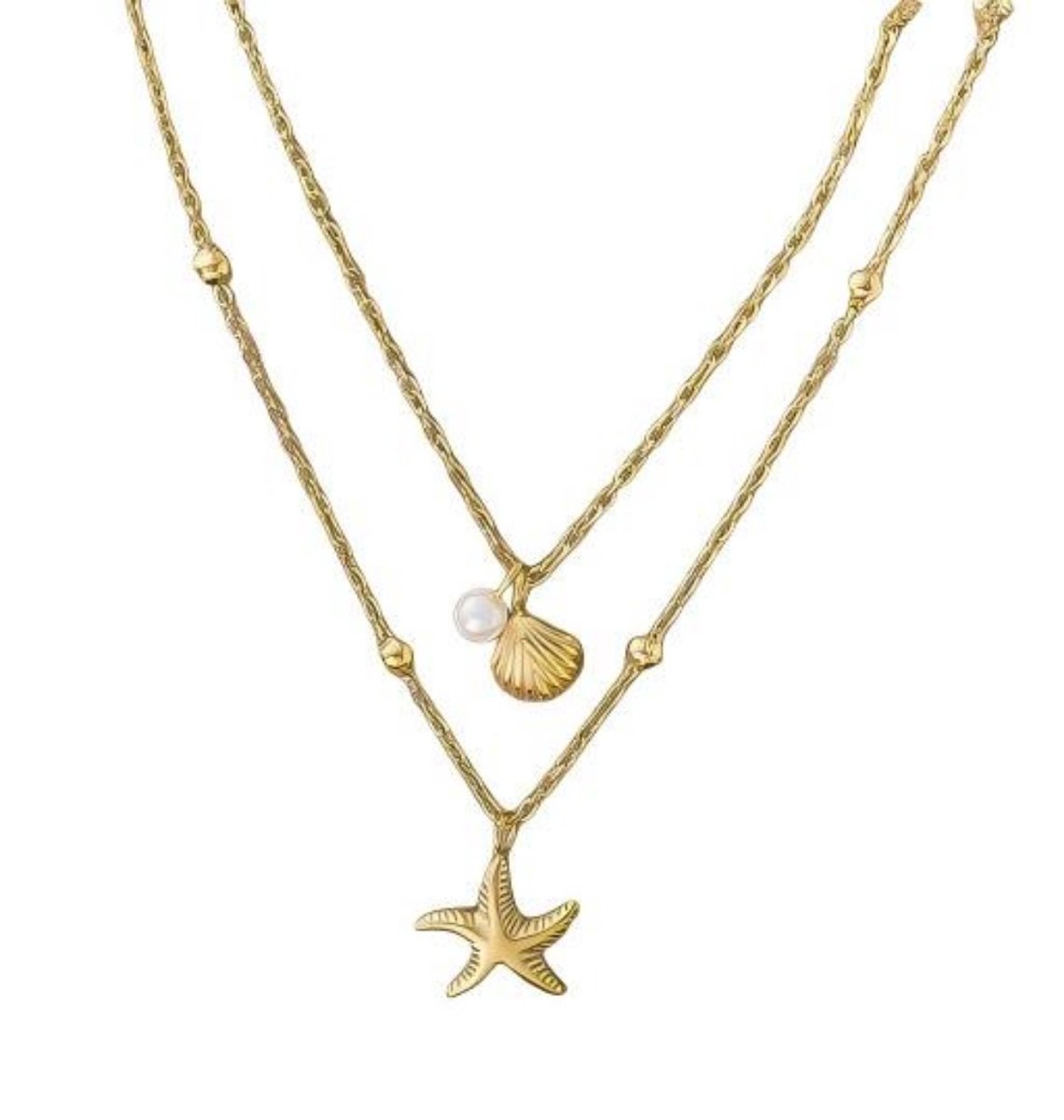 Ketting – 45 cm + 5 cm – Ketting met hanger – Veelzijdig – Sleutelbeenderketting – Halsketting – Verstelbaar – Decoratieve ketting – Lange ketting – Modieus – Veelzijdig – Geschikt voor dagelijks gebruik