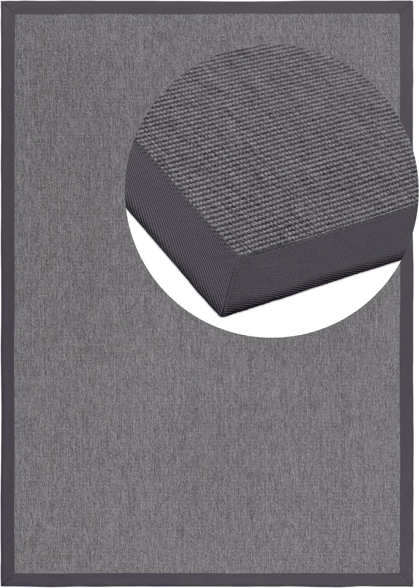 Vloerkleed Naturino Rips S2 platina grijs 80x250cm