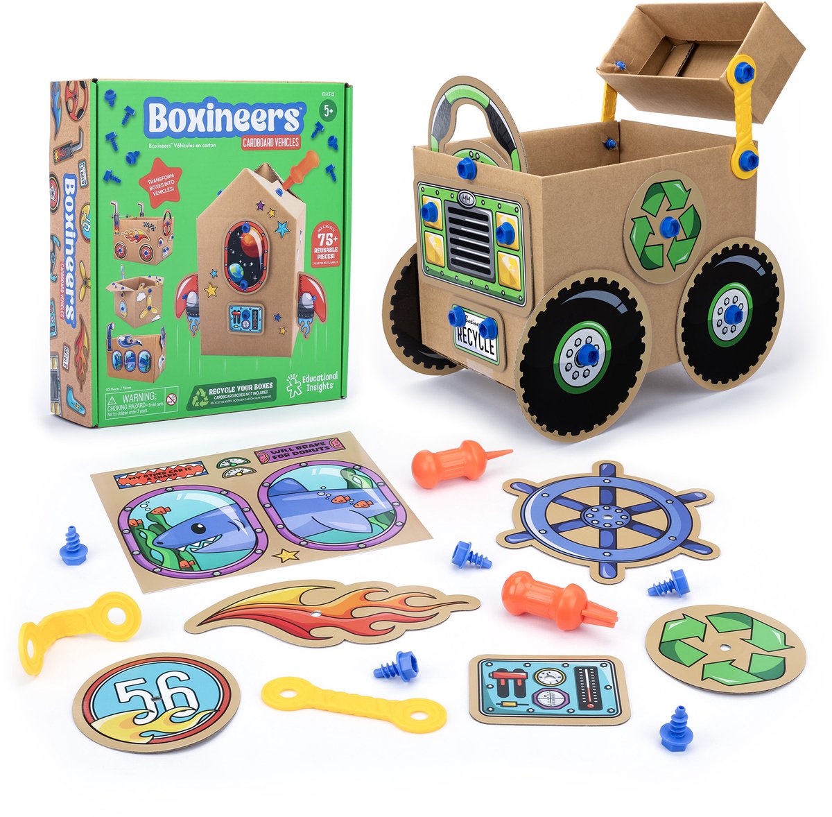 Learning Resources - boxineers™ kartonnen voertuigen - 5+