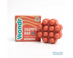 Wondr Shampoo Bar XL - Sweet Melon - Alle Haartypes & Gevoelige Hoofdhuid - 110g Duurzame Soap Bar - Aanbevolen door Apothekers