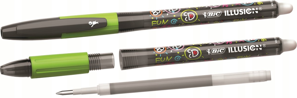 BIC Gel-ocity Illusion Uitwisbare Gelpen Zwart - 1 Stuk
