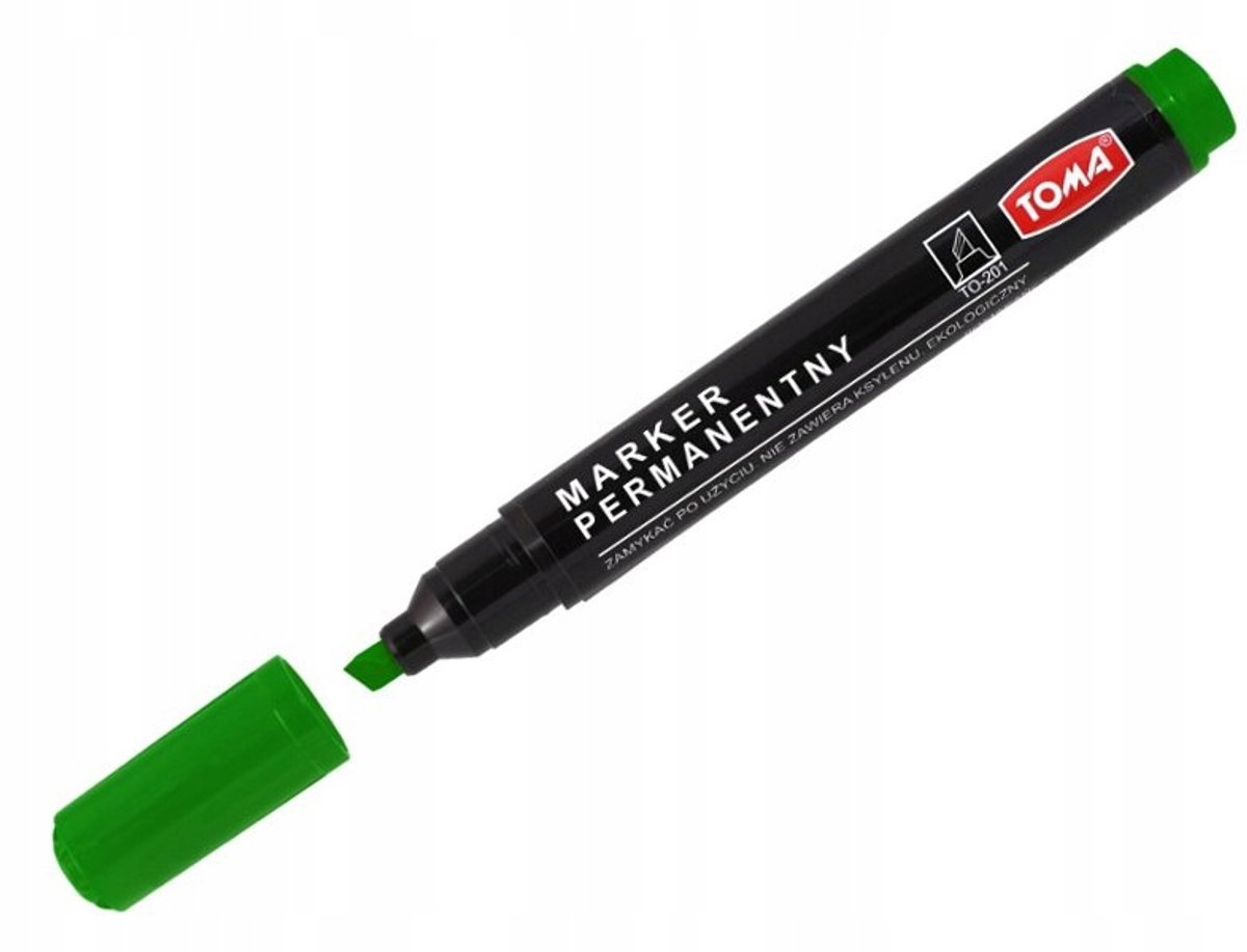 Toma Permanent Marker Groen - Sneldrogend en vervaagt niet