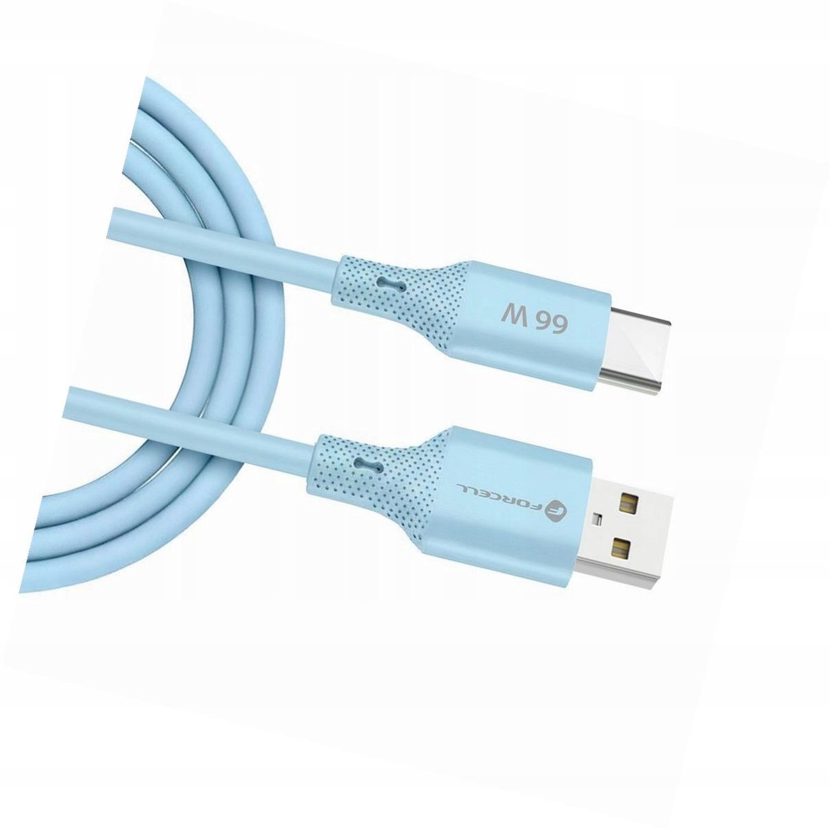 Forcell USB-A naar USB-C Kabel 1m Blauw - Android Auto & Snel Laden