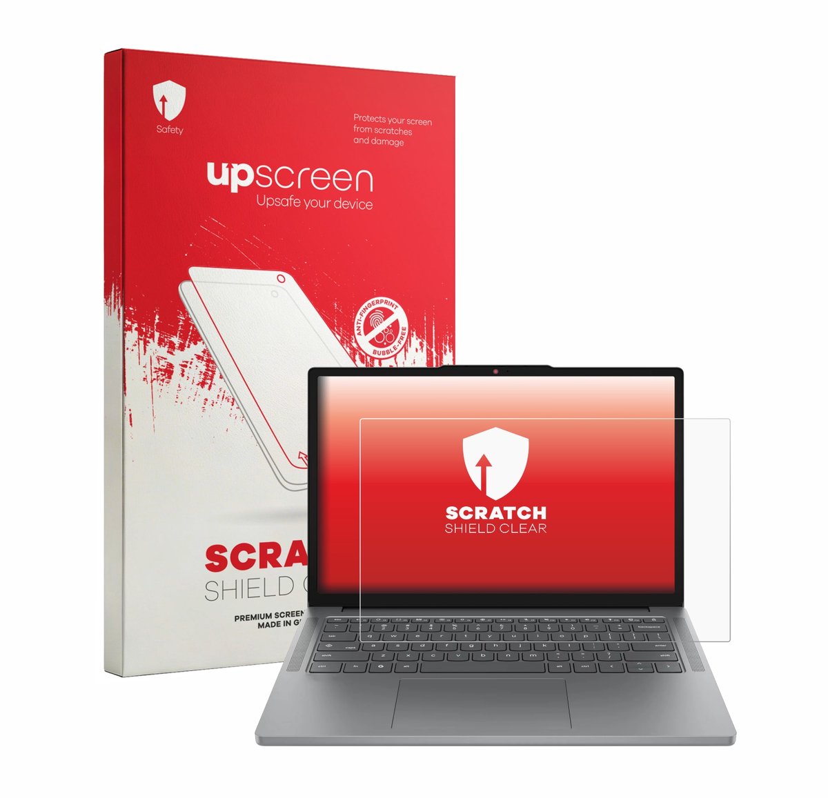 upscreen - Screenprotector voor Lenovo Chrome 14M8911 - Folie Beschermfolie transparant