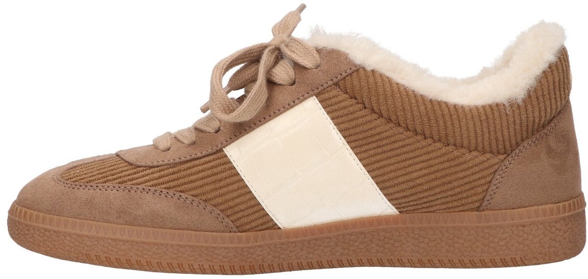 La Strada Sneaker Taupe Met Bont - Damesschoenen - Maat - 37