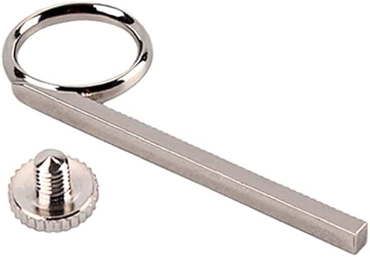 75mm Trompet Valve Slide Finger Ring en schroef voor Trompet Vervanging Zilver