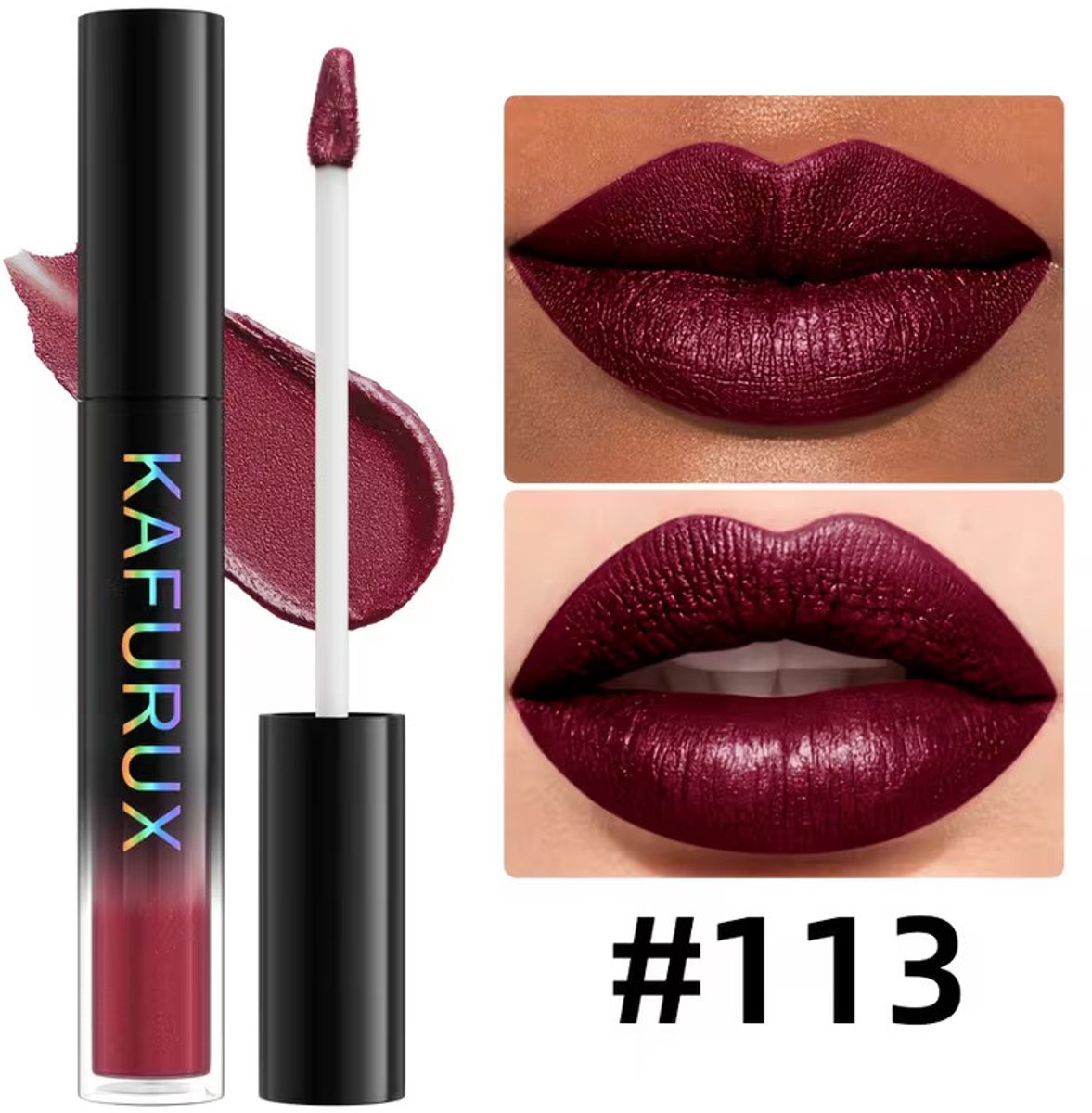 Pearly Lip Gloss Deep Plum – Langhoudende Shimmer Lipgloss met Parelmoerglans – Waterproof Lipgloss