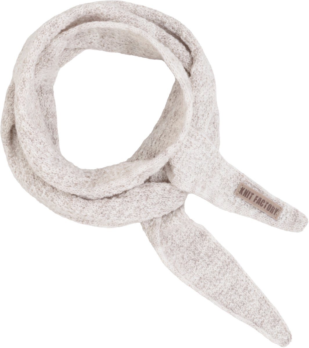 Knit Factory Sana Hals Sjaaltje - Beige - 125x10 cm