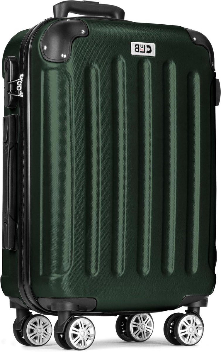 Grote Koffer - Reiskoffer Trolley - Lange Reizen - Lichtgewicht ABS - 75 cm - Donkergroen