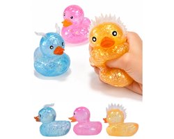 Squishy eend suikergel - 1 exemplaar - Slow Rising - Maltose - Bekend van - Knijpbal - 6 cm