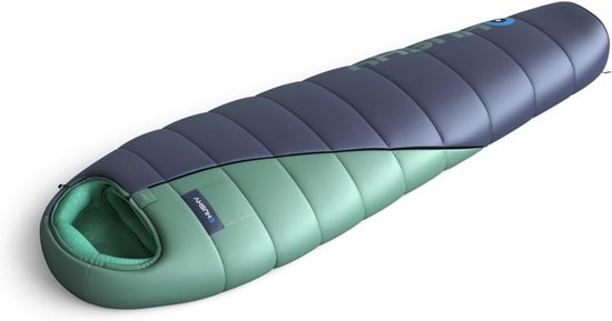 Mummie Slaapzak - Outdoor Slaapzak - Kamperen en Reizen - Lichtgewicht Compressiehoes - 210 x 85 cm - Blauw — afbeelding 4