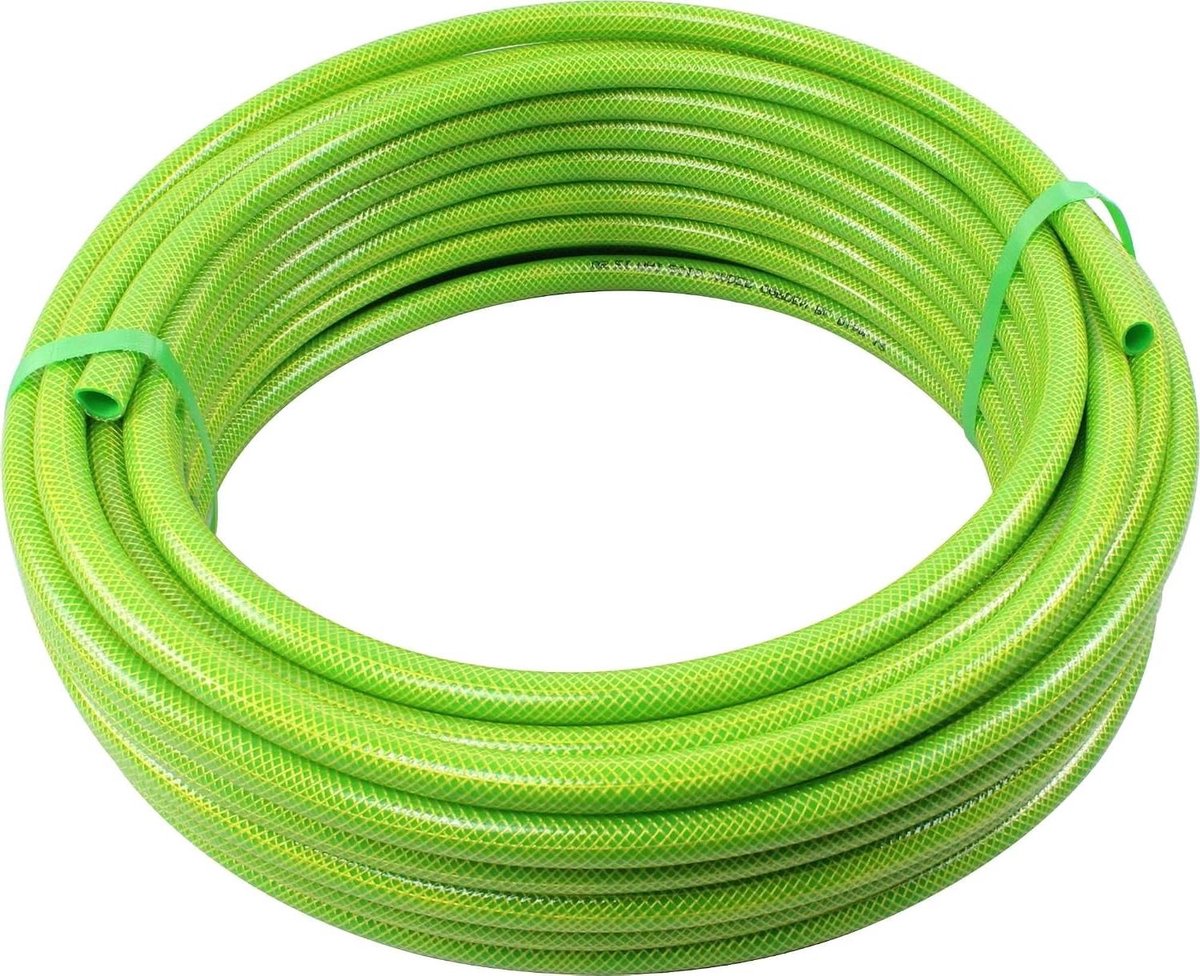 Tuinslang - Waterleiding slang - Planten water geven - Robuust en flexibel - 15 meter - Groen
