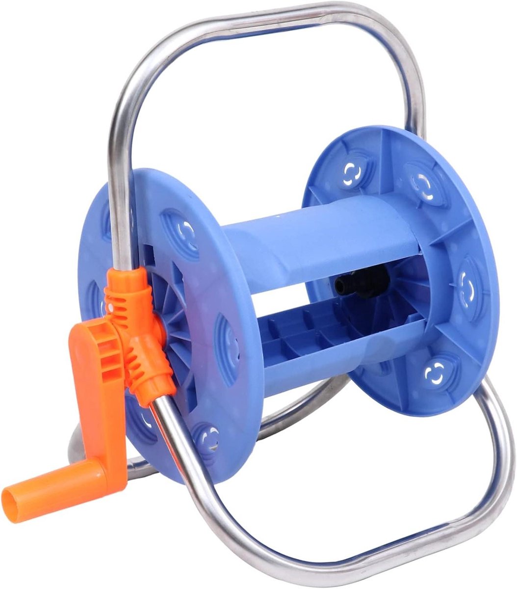 Tuinslanghaspel - Slanghaspel Opberger - Slang Georganiseerd Houden - Met Handroller - 20 meter - Blauw