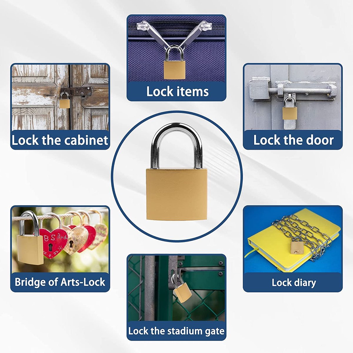 Hangslot 2 stuks - kofferslot met sleutel - gelijksluitend - ideaal voor reizen - SnelShoppen